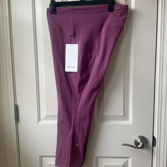 NWT Lululemon Swift Speed HR Crop 21” size 14 Vintage Plum - Picture 7 of 7